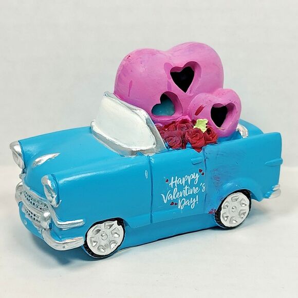 Happy Valentine's Day Light Up Convertible Car Decor Roses Hearts Multicolor - Picture 3 of 15